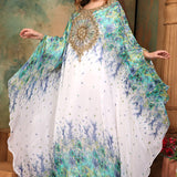 Asma Printed Kaftan Dress