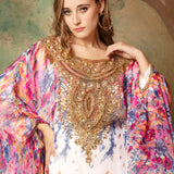 Inaya Printed Kaftan Dress